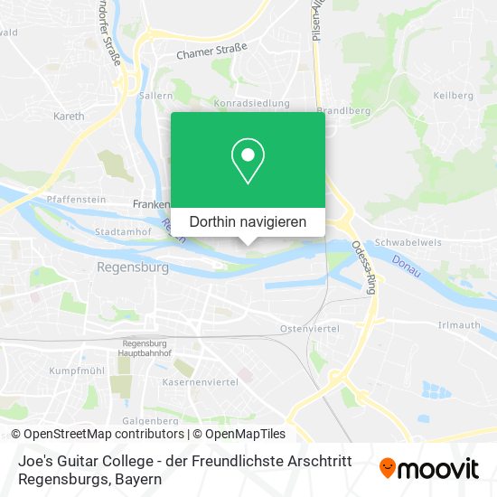 Joe's Guitar College - der Freundlichste Arschtritt Regensburgs Karte