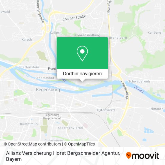 Allianz Versicherung Horst Bergschneider Agentur Karte