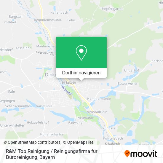 R&M Top Reinigung / Reinigungsfirma für Büroreinigung Karte