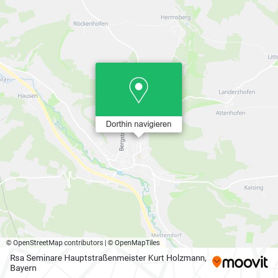 Rsa Seminare Hauptstraßenmeister Kurt Holzmann Karte