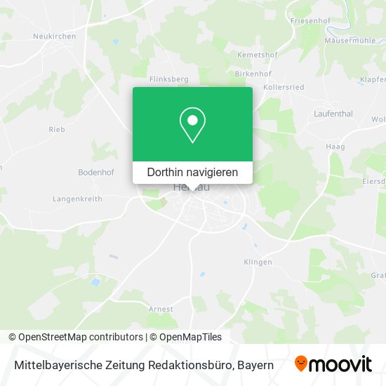 Mittelbayerische Zeitung Redaktionsbüro Karte