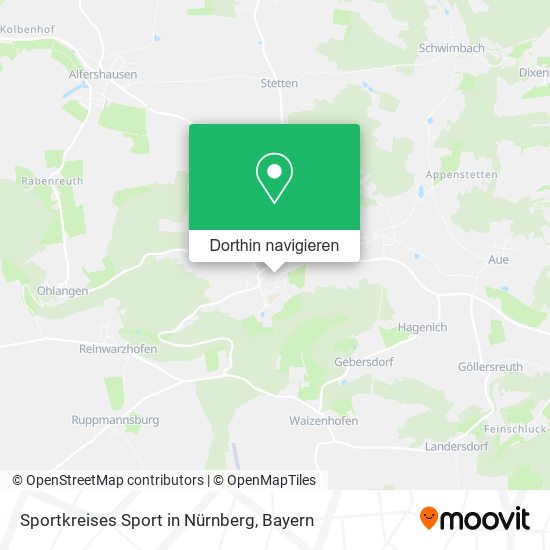 Sportkreises Sport in Nürnberg Karte