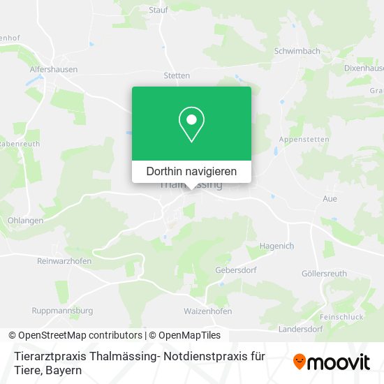 Tierarztpraxis Thalmässing- Notdienstpraxis für Tiere Karte