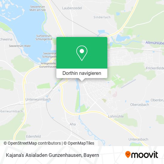Kajana's Asialaden Gunzenhausen Karte