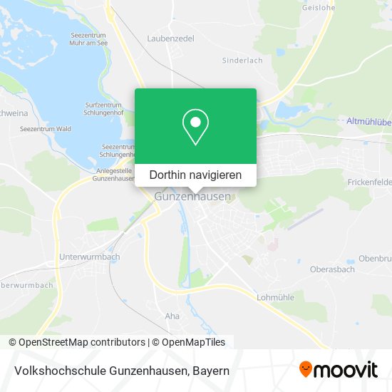 Volkshochschule Gunzenhausen Karte