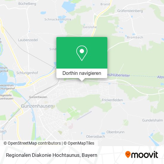 Regionalen Diakonie Hochtaunus Karte