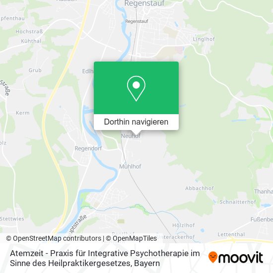 Atemzeit - Praxis für Integrative Psychotherapie im Sinne des Heilpraktikergesetzes Karte