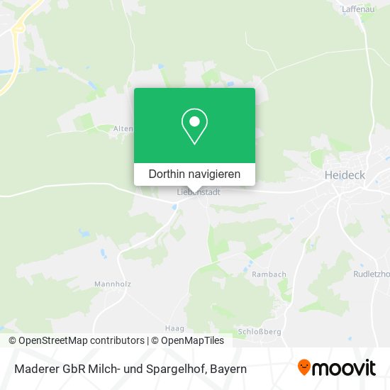 Maderer GbR Milch- und Spargelhof Karte