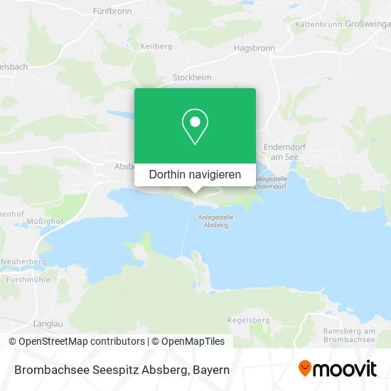 Brombachsee Seespitz Absberg Karte