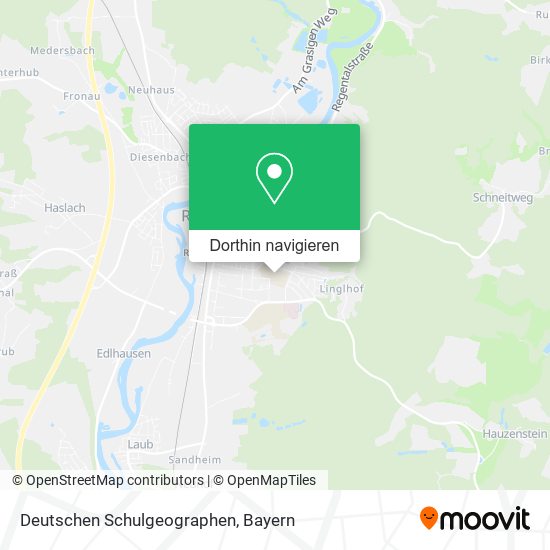 Deutschen Schulgeographen Karte