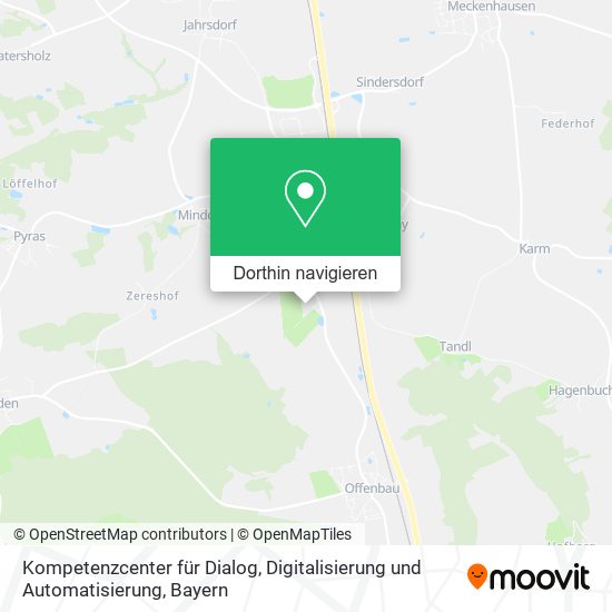 Kompetenzcenter für Dialog, Digitalisierung und Automatisierung Karte