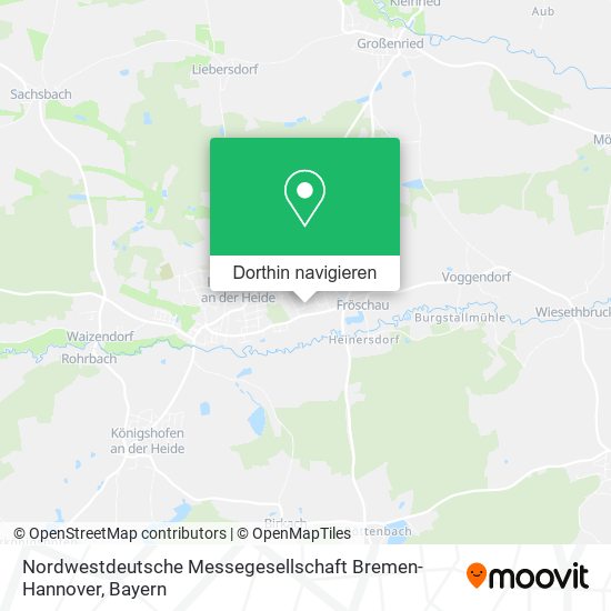 Nordwestdeutsche Messegesellschaft Bremen-Hannover Karte