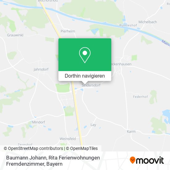 Baumann Johann, Rita Ferienwohnungen Fremdenzimmer Karte