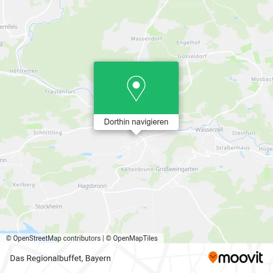 Das Regionalbuffet Karte