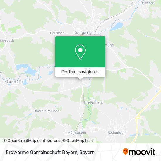 Erdwärme Gemeinschaft Bayern Karte