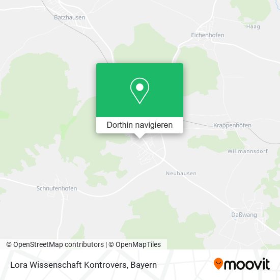 Lora Wissenschaft Kontrovers Karte