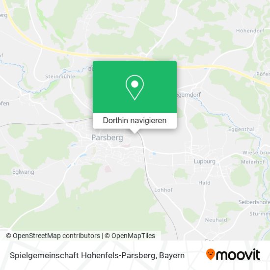 Spielgemeinschaft Hohenfels-Parsberg Karte