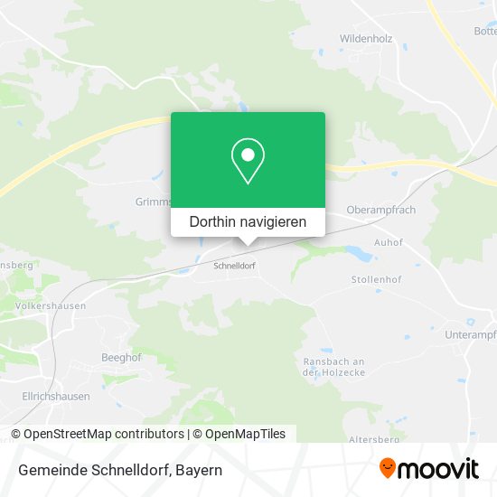 Gemeinde Schnelldorf Karte