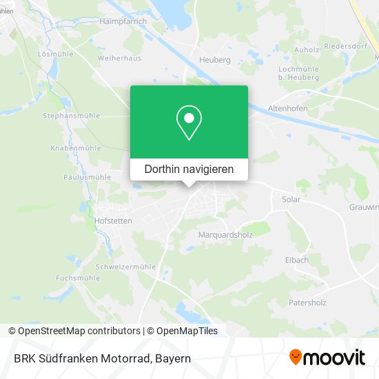 BRK Südfranken Motorrad Karte