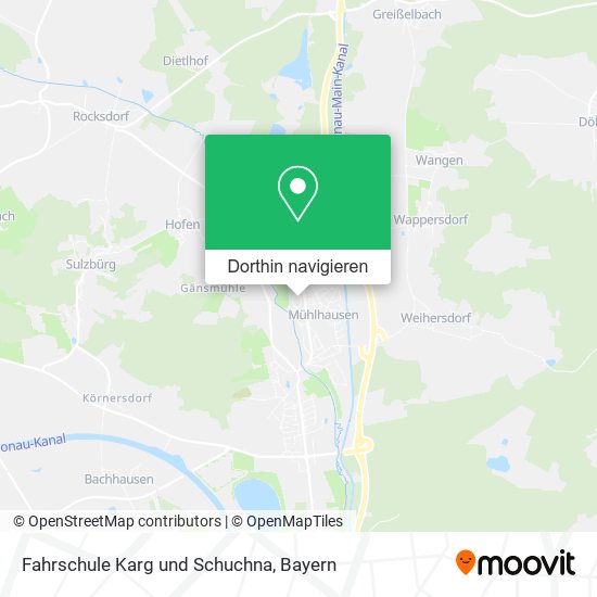 Fahrschule Karg und Schuchna Karte