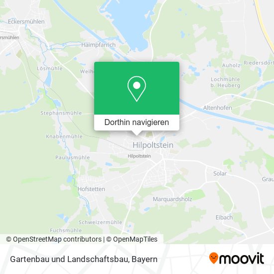 Gartenbau und Landschaftsbau Karte