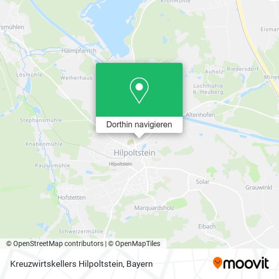Kreuzwirtskellers Hilpoltstein Karte