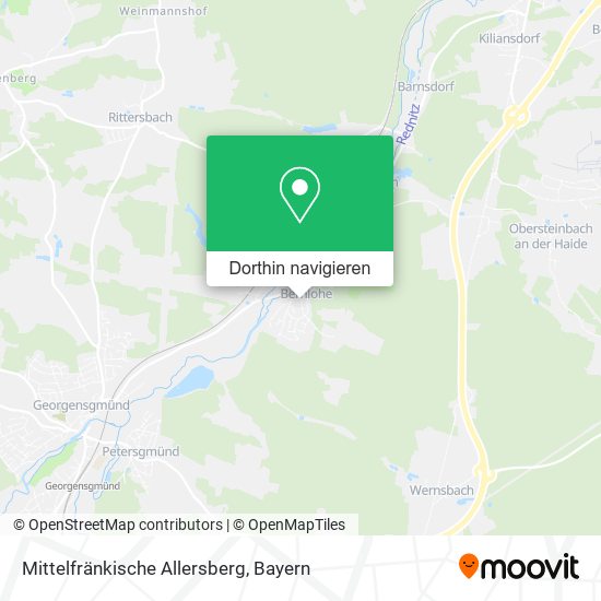 Mittelfränkische Allersberg Karte