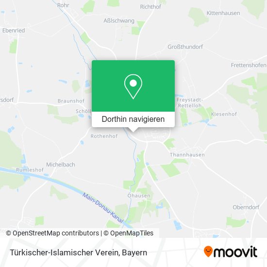 Türkischer-Islamischer Verein Karte