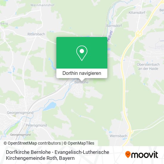 Dorfkirche Bernlohe - Evangelisch-Lutherische Kirchengemeinde Roth Karte