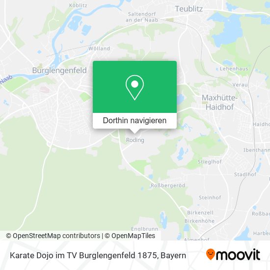 Karate Dojo im TV Burglengenfeld 1875 Karte