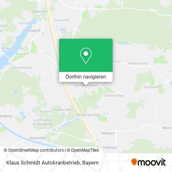 Klaus Schmidt Autokranbetrieb Karte