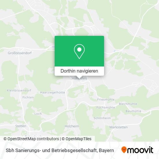 Sbh Sanierungs- und Betriebsgesellschaft Karte