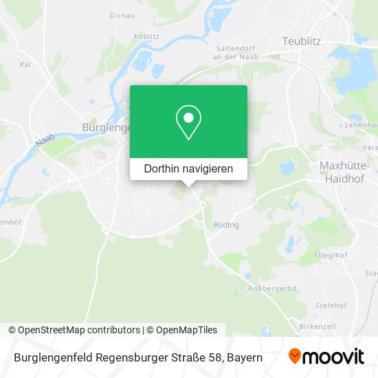 Burglengenfeld Regensburger Straße 58 Karte