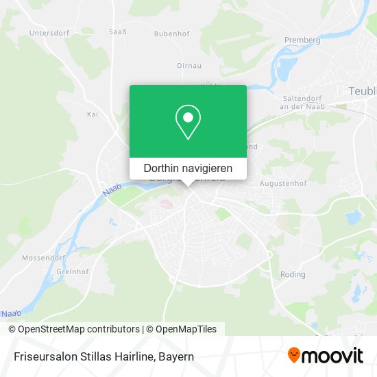 Friseursalon Stillas Hairline Karte