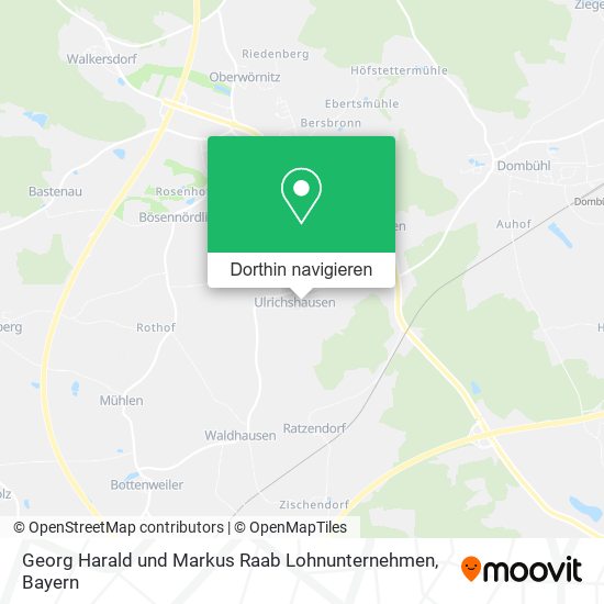 Georg Harald und Markus Raab Lohnunternehmen Karte