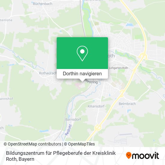 Bildungszentrum für Pflegeberufe der Kreisklinik Roth Karte