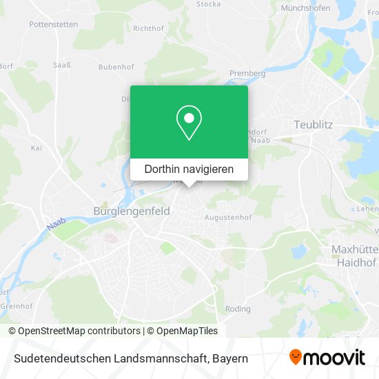 Sudetendeutschen Landsmannschaft Karte