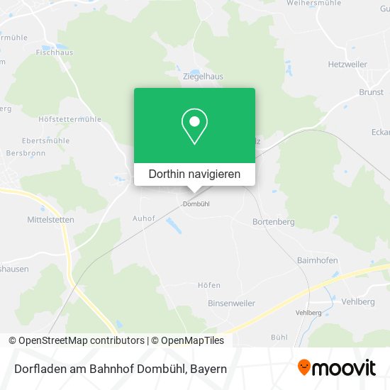 Dorfladen am Bahnhof Dombühl Karte