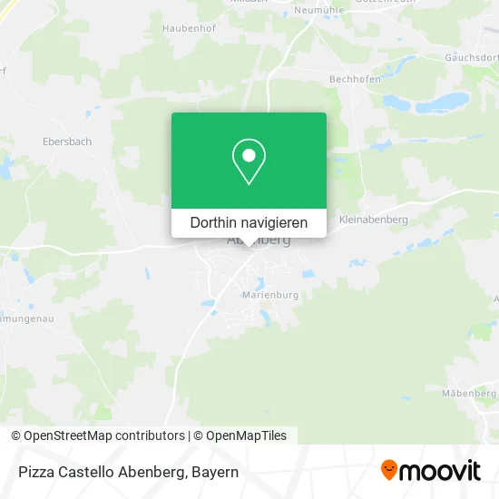 Pizza Castello Abenberg Karte