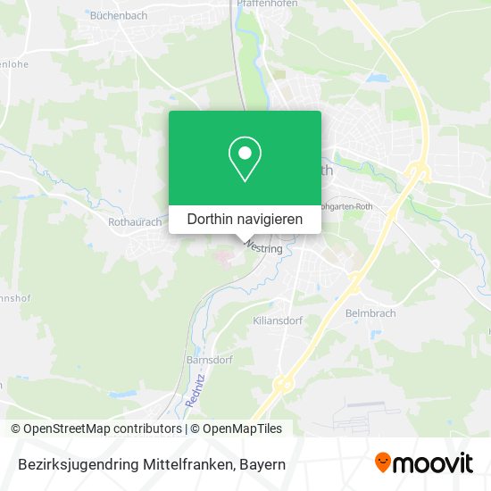Bezirksjugendring Mittelfranken Karte