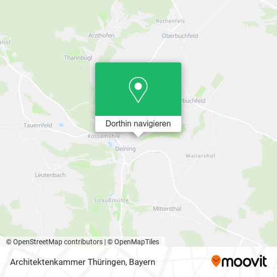Architektenkammer Thüringen Karte