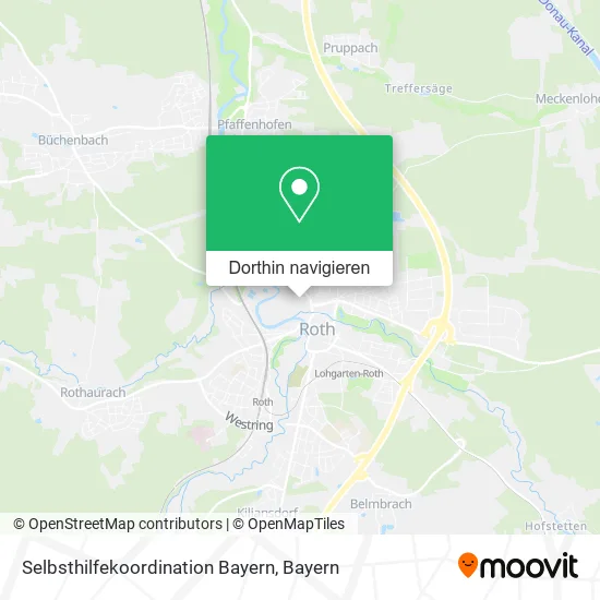 Selbsthilfekoordination Bayern Karte