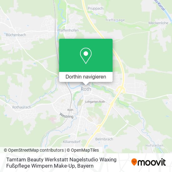 Tamtam Beauty Werkstatt Nagelstudio Waxing Fußpflege Wimpern Make-Up Karte