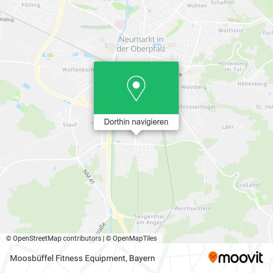 Moosbüffel Fitness Equipment Karte