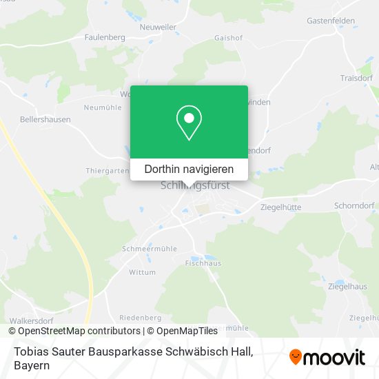Tobias Sauter Bausparkasse Schwäbisch Hall Karte