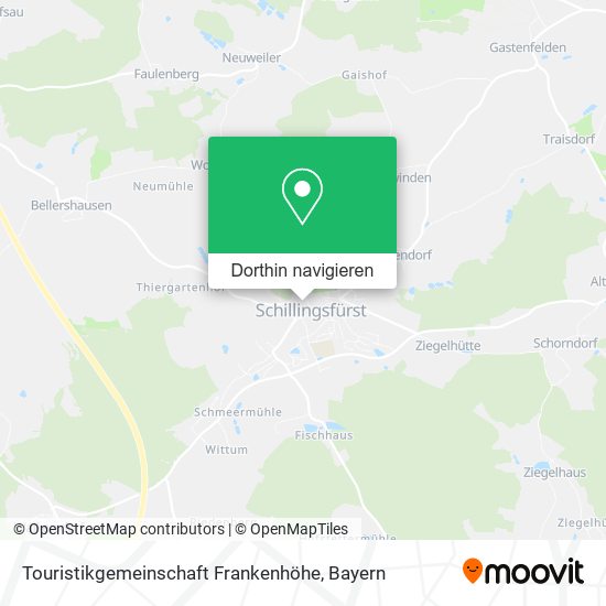 Touristikgemeinschaft Frankenhöhe Karte