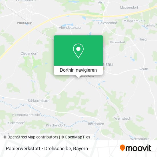 Papierwerkstatt - Drehscheibe Karte
