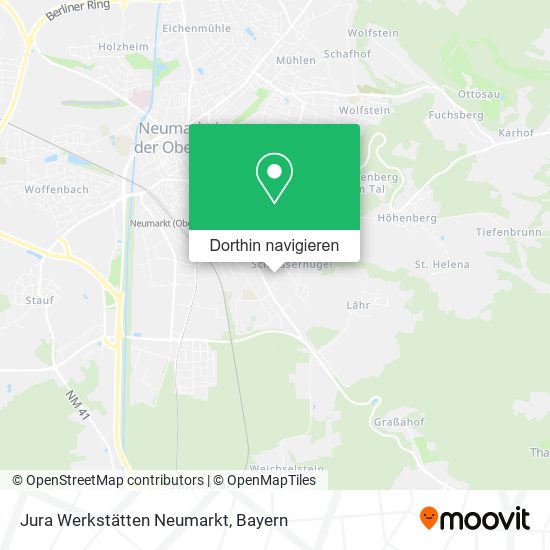 Jura Werkstätten Neumarkt Karte
