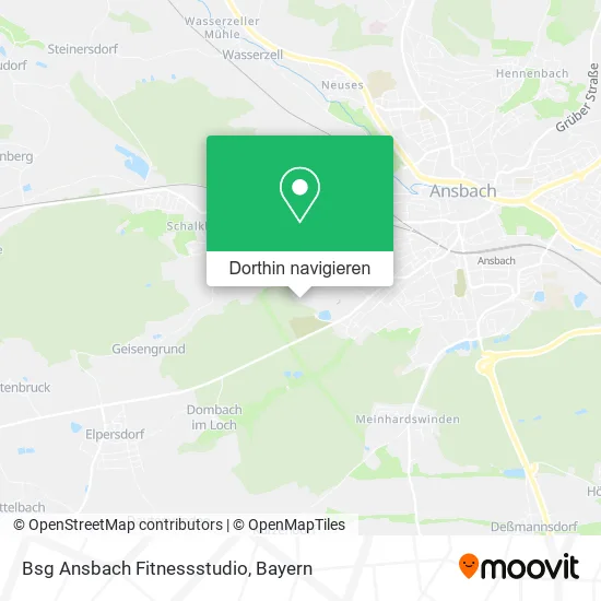 Bsg Ansbach Fitnessstudio Karte