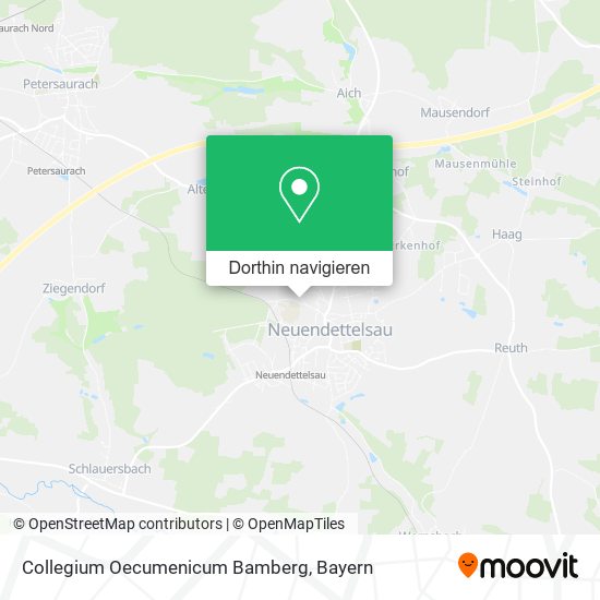 Collegium Oecumenicum Bamberg Karte